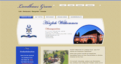 Desktop Screenshot of landhaus-grum.de